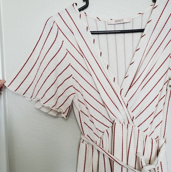 Cream and red dress - Picture 5 of 6